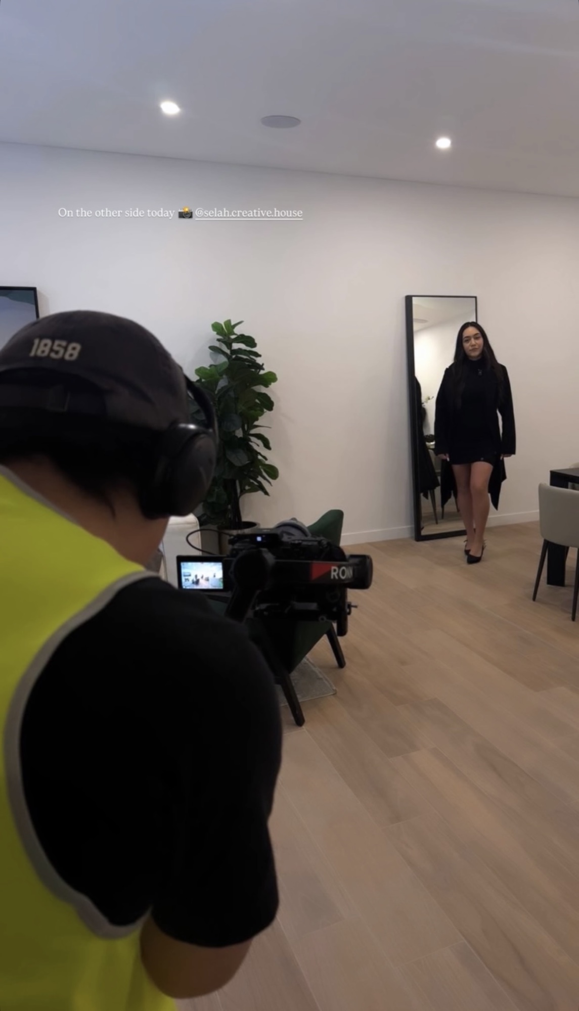 A behind-the-scenes Selah production with the camera rolling